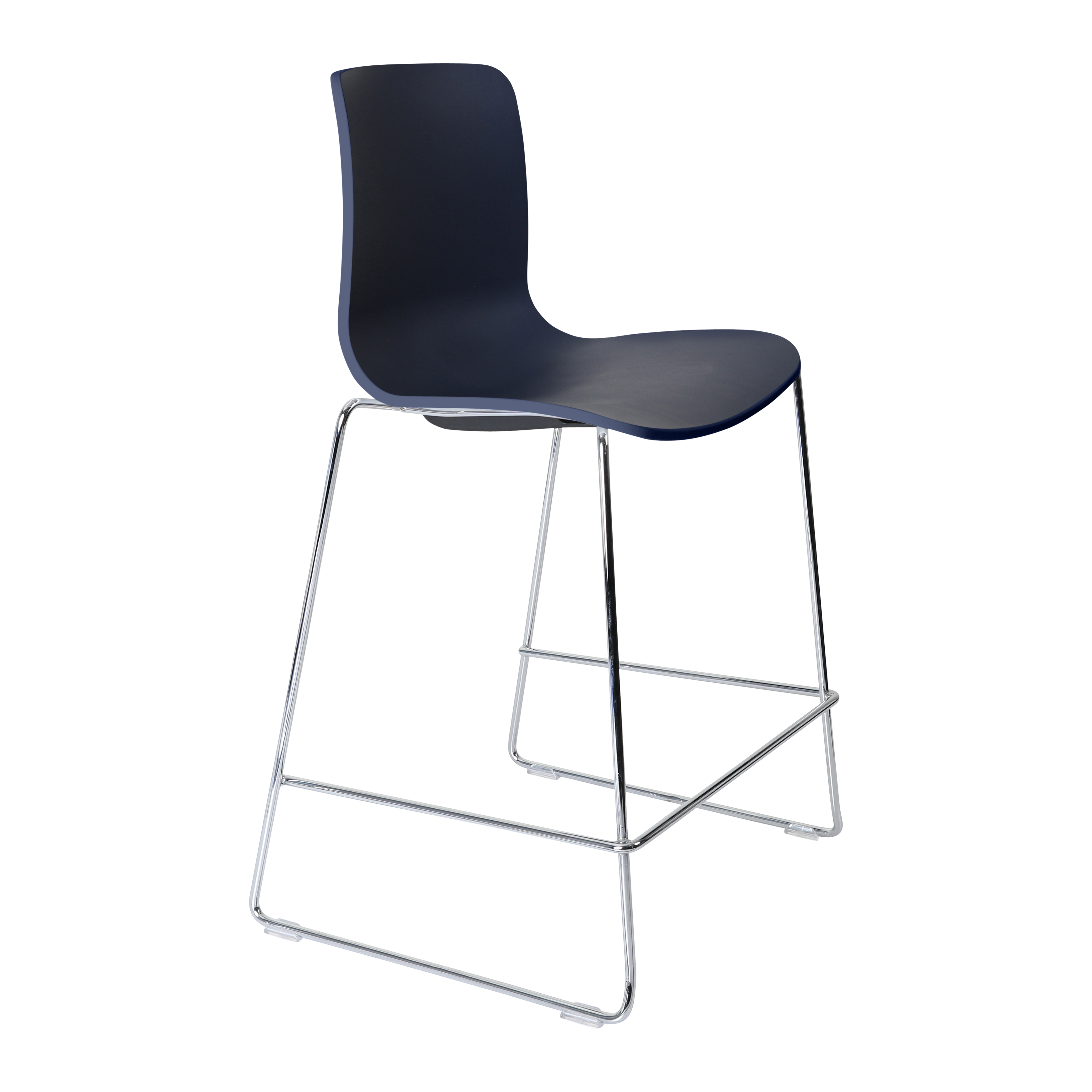 Acti Stool (Navy Blue / Stool Sled Base)